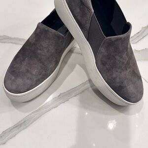 Vince Women's Charcoal Slip-On Loafers